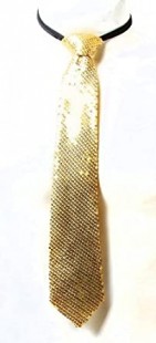  Necktie  With Sequence Gold/silver in Faiha